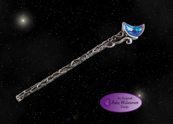 Blue Moon Wand -W117