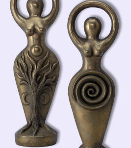 Bronze Spiral Goddess