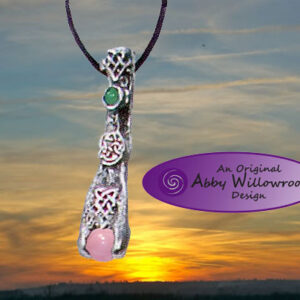 Celtic Visions Wand Pendant - Pewter