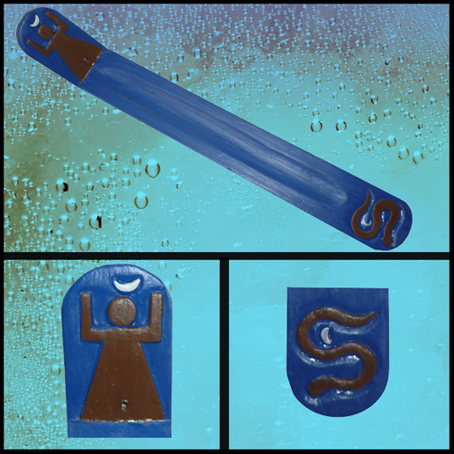 Crescent Moon Goddess Incense Burner