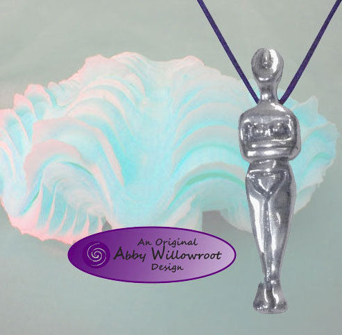 Cycladic Venus Pendant - Pewter