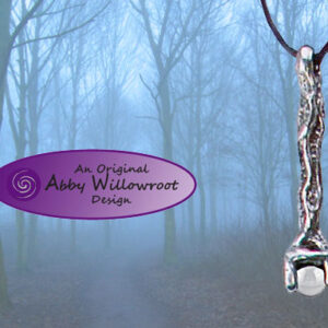 Druid Wand Pendant - Pewter