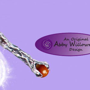 Faery Wand Pendant - Pewter