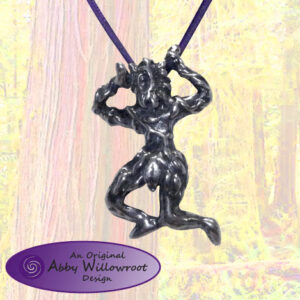 GreenMan Running Through the Grove - Sterling Silver