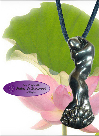 Kuan Yin Pendant - Pewter