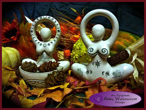 Offering Bowl Moon Goddess Statue -SABMG