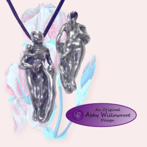 Mom & Kids Pendant - Sterling Silver