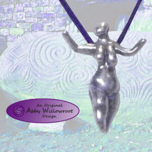 Neolithic Abundant Goddess Pendant - Sterling Silver