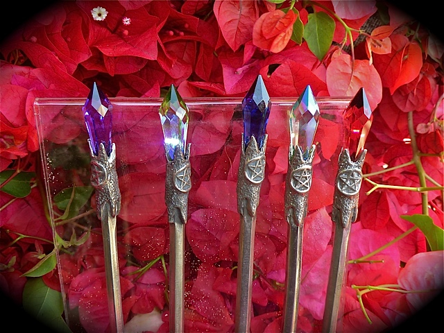Pentacle Power Wand ~ Colored -W33C
