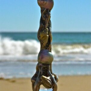 sea shell wand pendant pewter 11