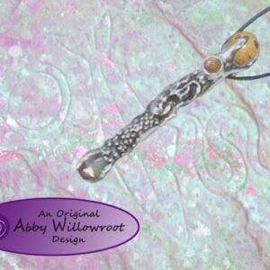 Shaman Wand Pendant - Pewter -MV13P