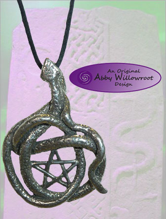 Snake Star Pendant - Pewter