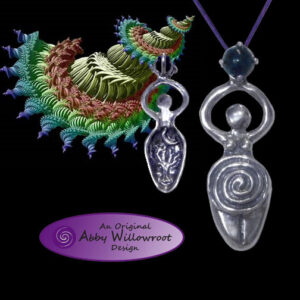 Spiral Goddess Pendant - Sterling Silver