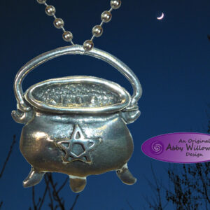 Star Cauldron Pendant - Pewter