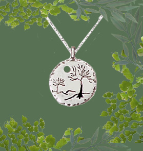 Two Trees Grove Pendant - Sterling Silver