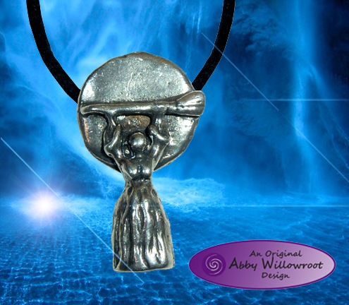 Witch Power Pendant - Pewter
